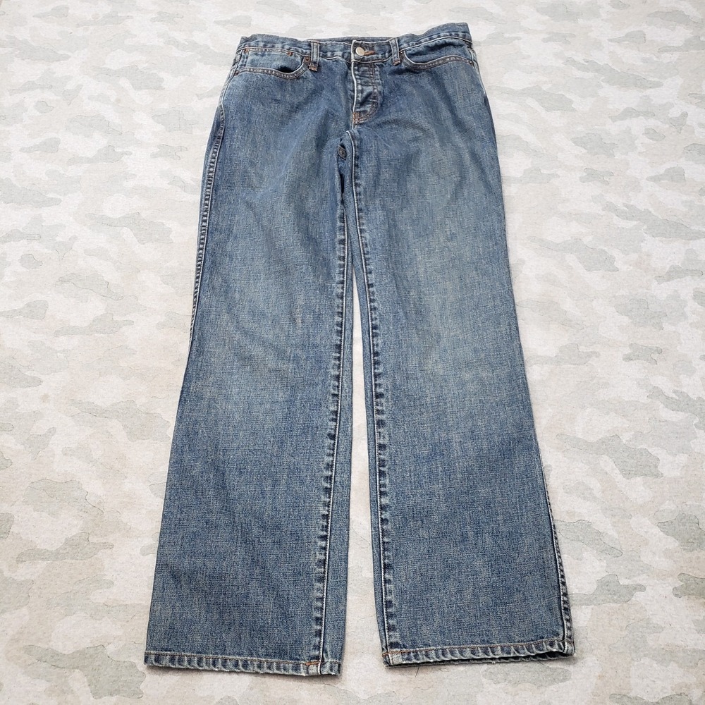 J. Crew Factory Women's Boot Cut Jeans - Medium Blue Wash